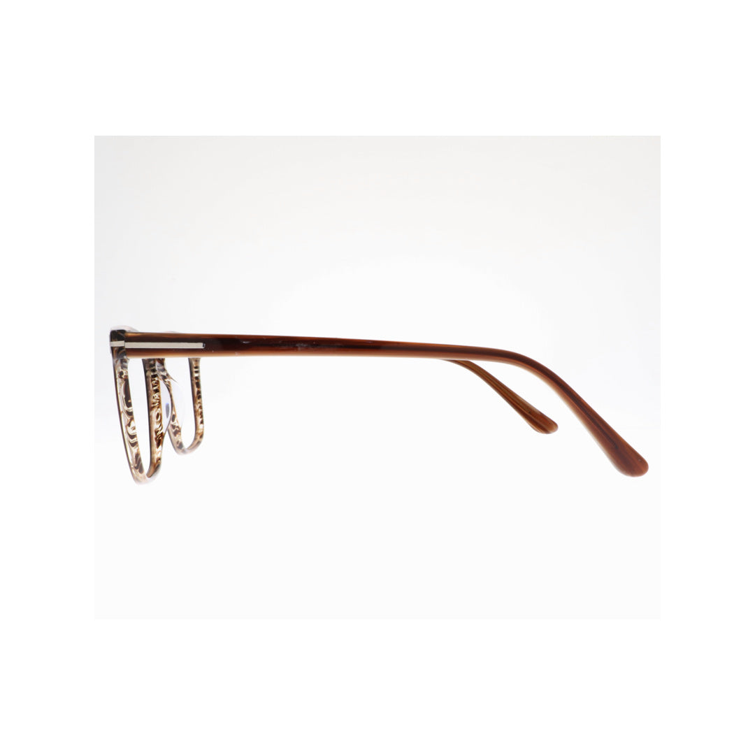 Joy Style For Unisex Eyeglasses Square Shape Size 54 Ft5742c14 Brown