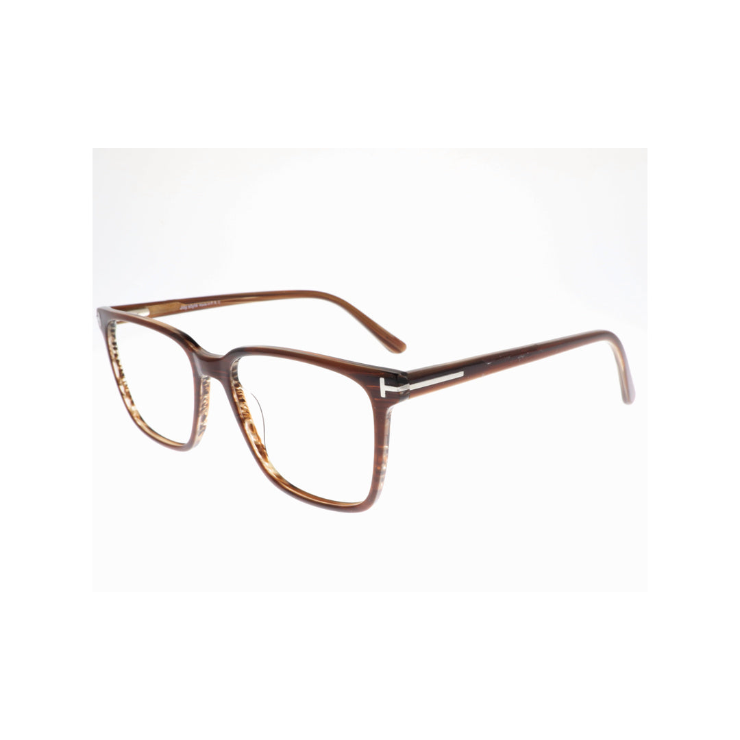 Joy Style For Unisex Eyeglasses Square Shape Size 54 Ft5742c14 Brown
