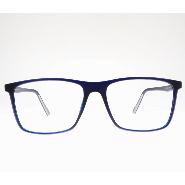 Joy Style For Unisex Eyeglasses Square Shape Size 54 Hf201c4 Matte Blue