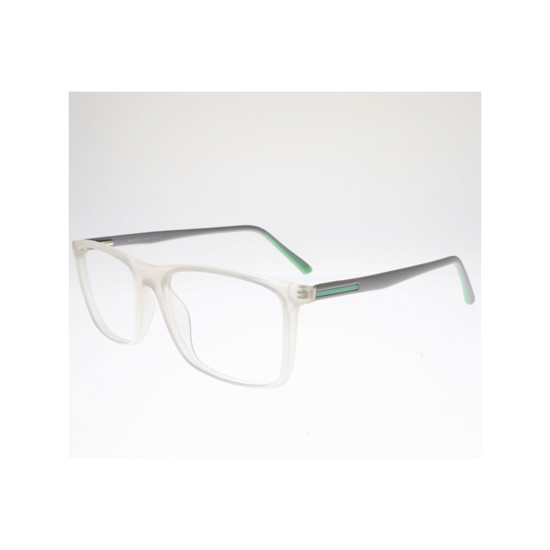 Joy Style For Unisex Eyeglasses Square Shape Size 54 Hf201c7 Clear White