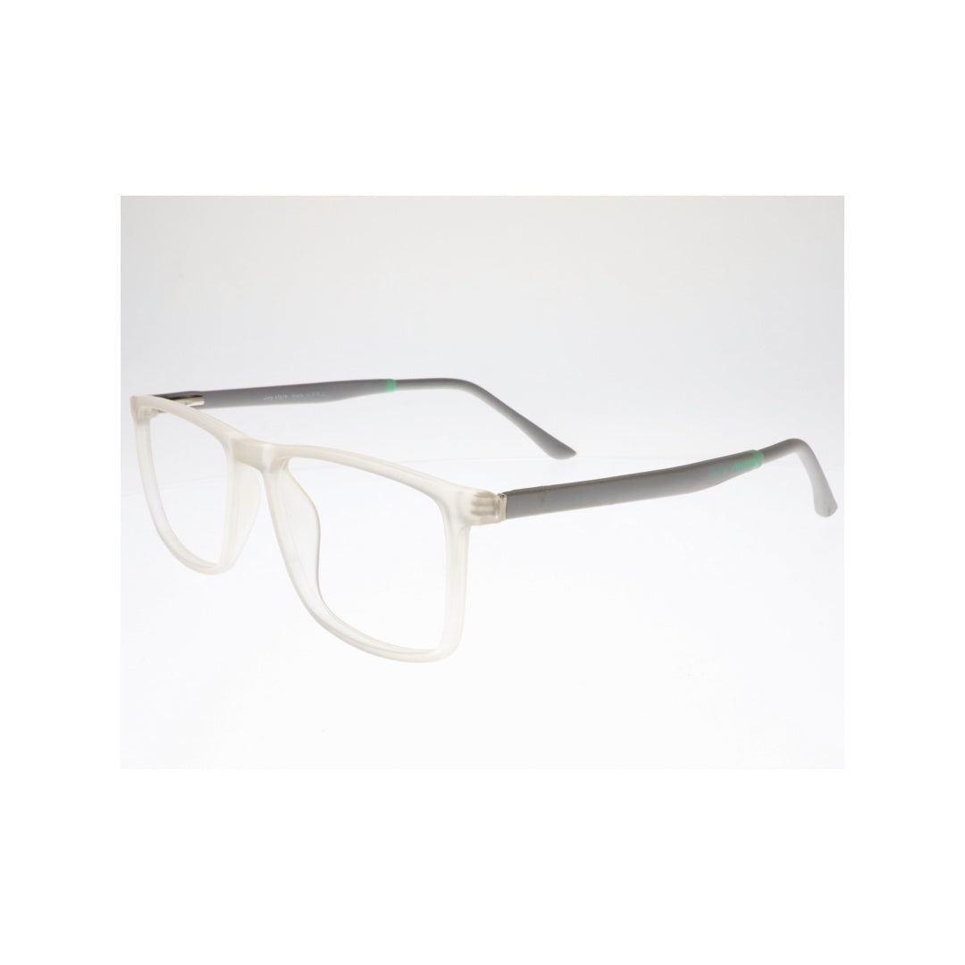 Joy Style For Unisex Eyeglasses Square Shape Size 54 Hf304c7 Clear White