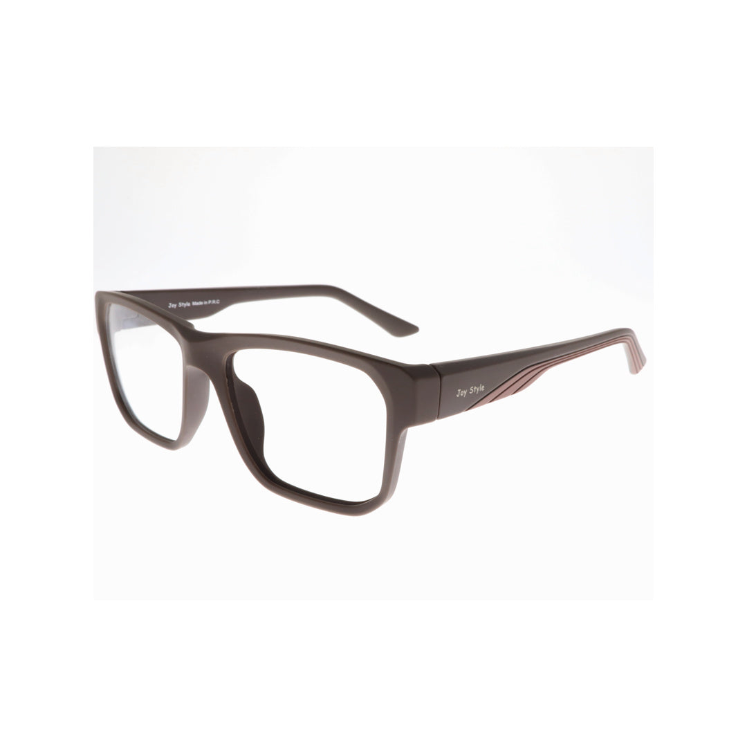 Joy Style For Unisex Eyeglasses Square Shape Size 54 Old0049tc5 Matte Brown