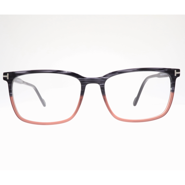 Joy Style For Unisex Eyeglasses Square Shape Size 56 Ft5693c226 Black Grey Peach Gradient