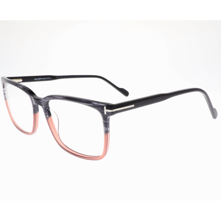 Joy Style For Unisex Eyeglasses Square Shape Size 56 Ft5693c226 Black Grey Peach Gradient