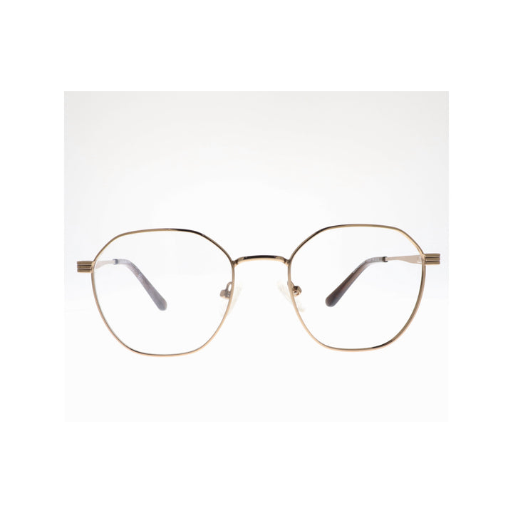 Joy Style For Unisex Metal Eyeglasses Round Shape 51 Old42095mc5 Brown