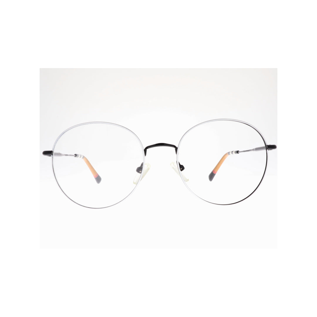 Joy Style For Unisex Metal Eyeglasses Round Shape 52 10003c5 White Black