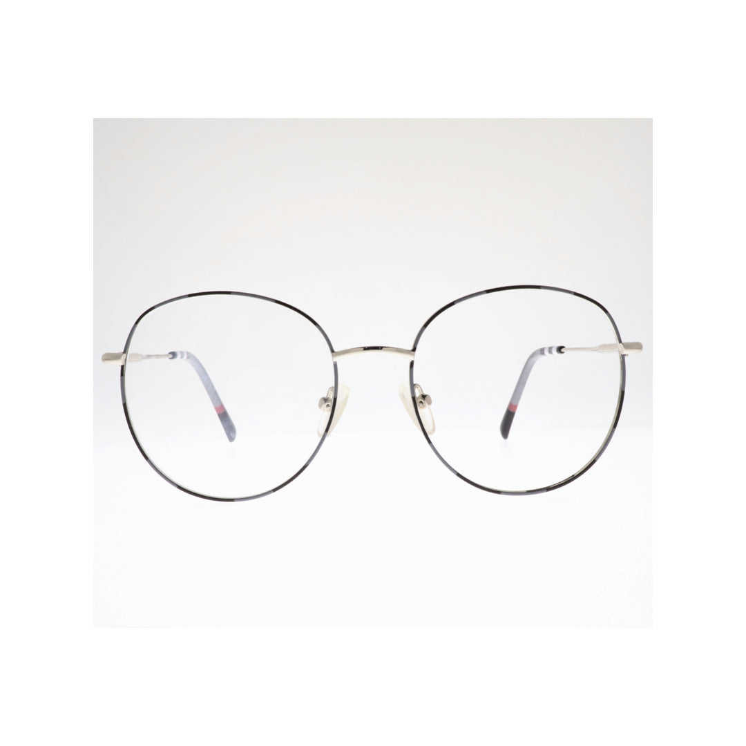 Joy Style For Unisex Metal Eyeglasses Round Shape 52 10005c2 Black Grey Silver