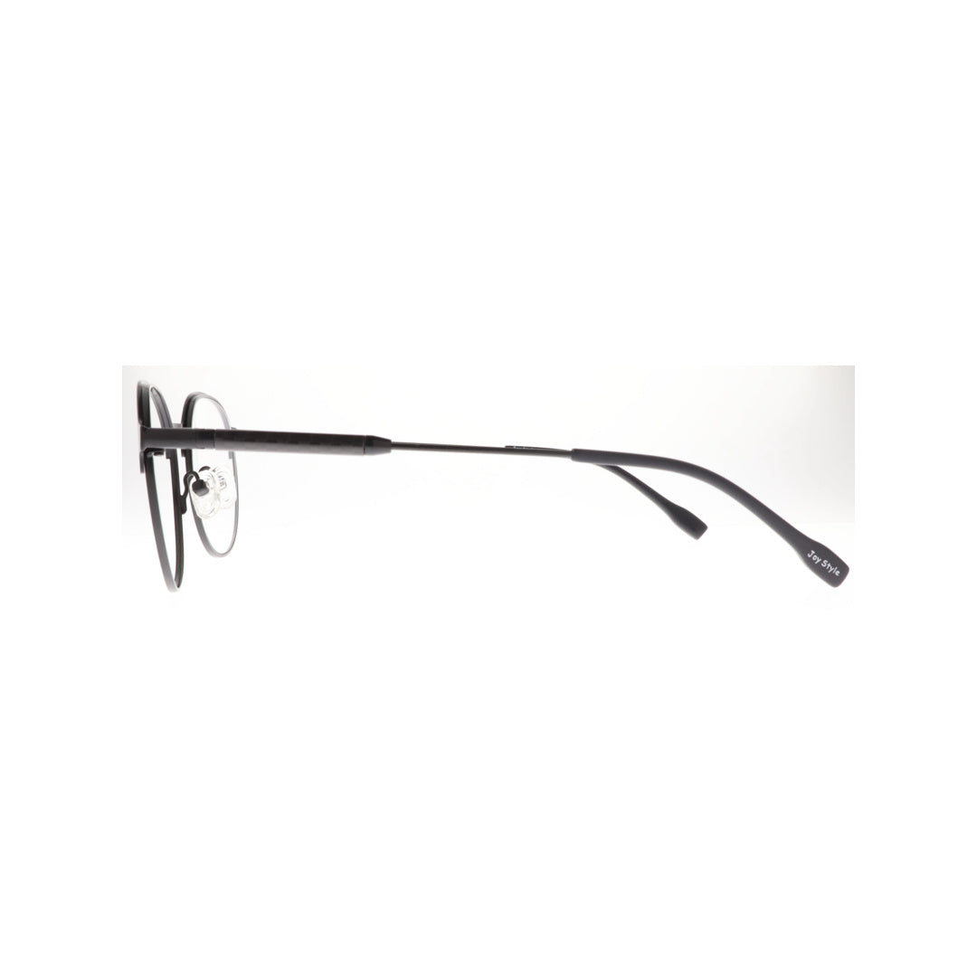 Joy Style For Unisex Metal Eyeglasses Round Shape Size 49 5404c4 Matte Black