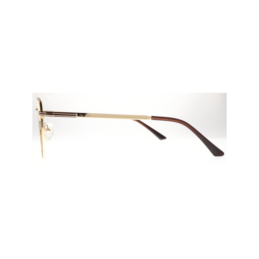 Joy Style For Unisex Metal Eyeglasses Round Shape Size 49 8400c5 Gold