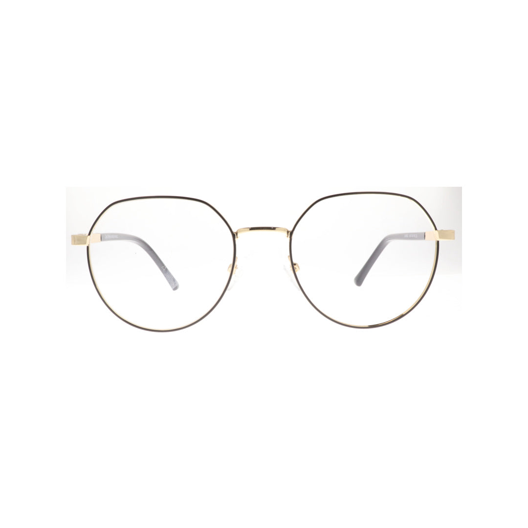 Joy Style For Unisex Metal Eyeglasses Round Shape Size 49 8830c6 Black Gold