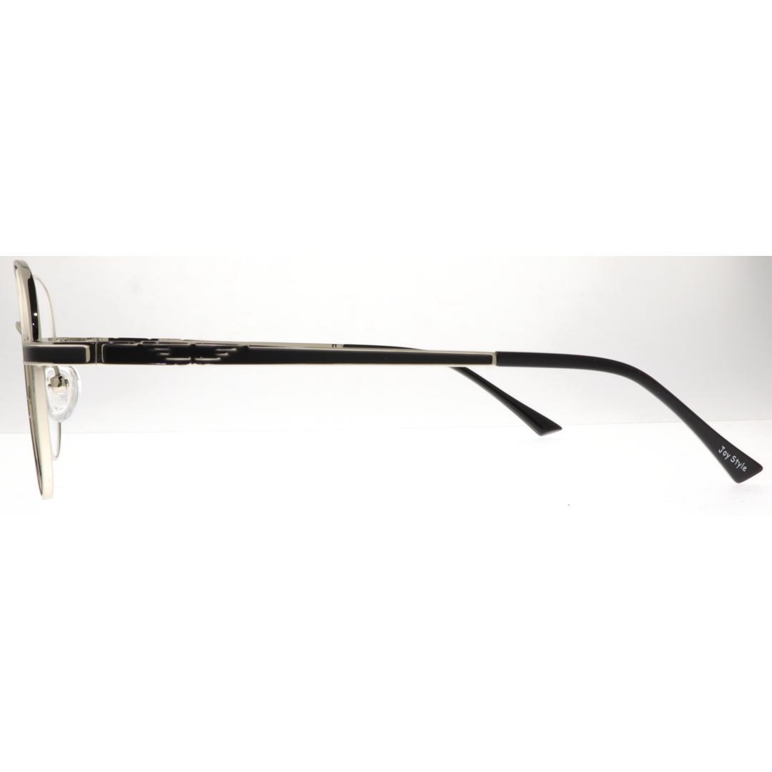 Joy Style For Unisex Metal Eyeglasses Round Shape Size 50 8871c2 Silver
