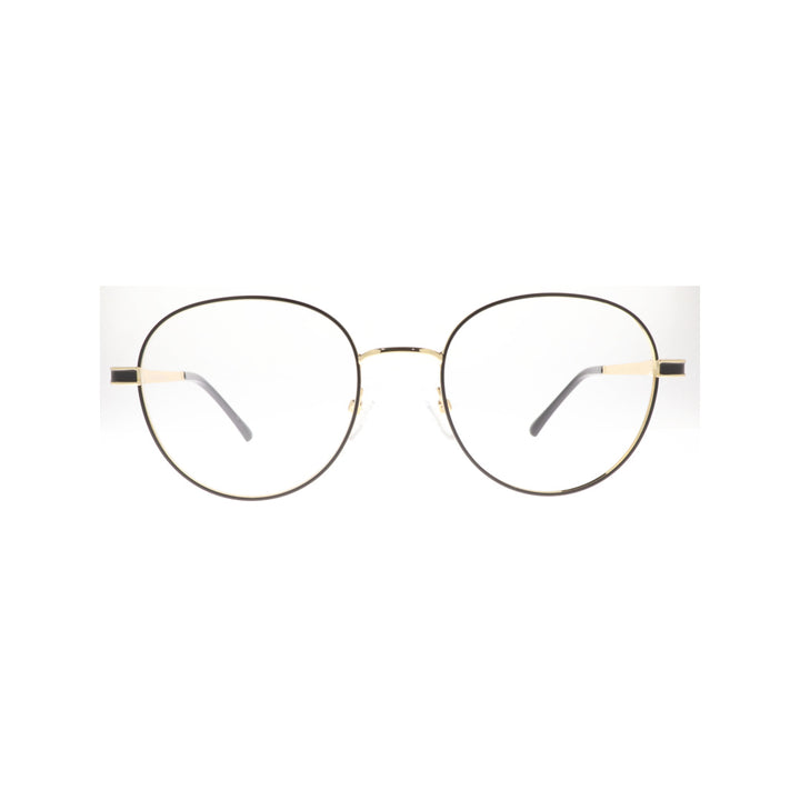 Joy Style For Unisex Metal Eyeglasses Round Shape Size 50 8871c6 Black Gold