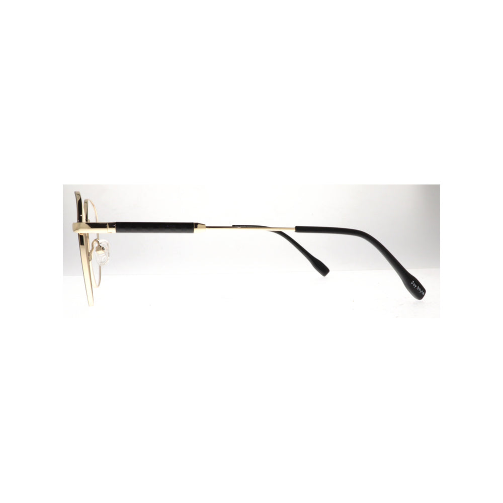 Joy Style For Unisex Metal Eyeglasses Round Shape Size 52 5402c1 Black Gold
