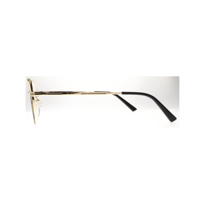 Joy Style For Unisex Metal Eyeglasses Round Shape Size 52 5406c1 Black Gold
