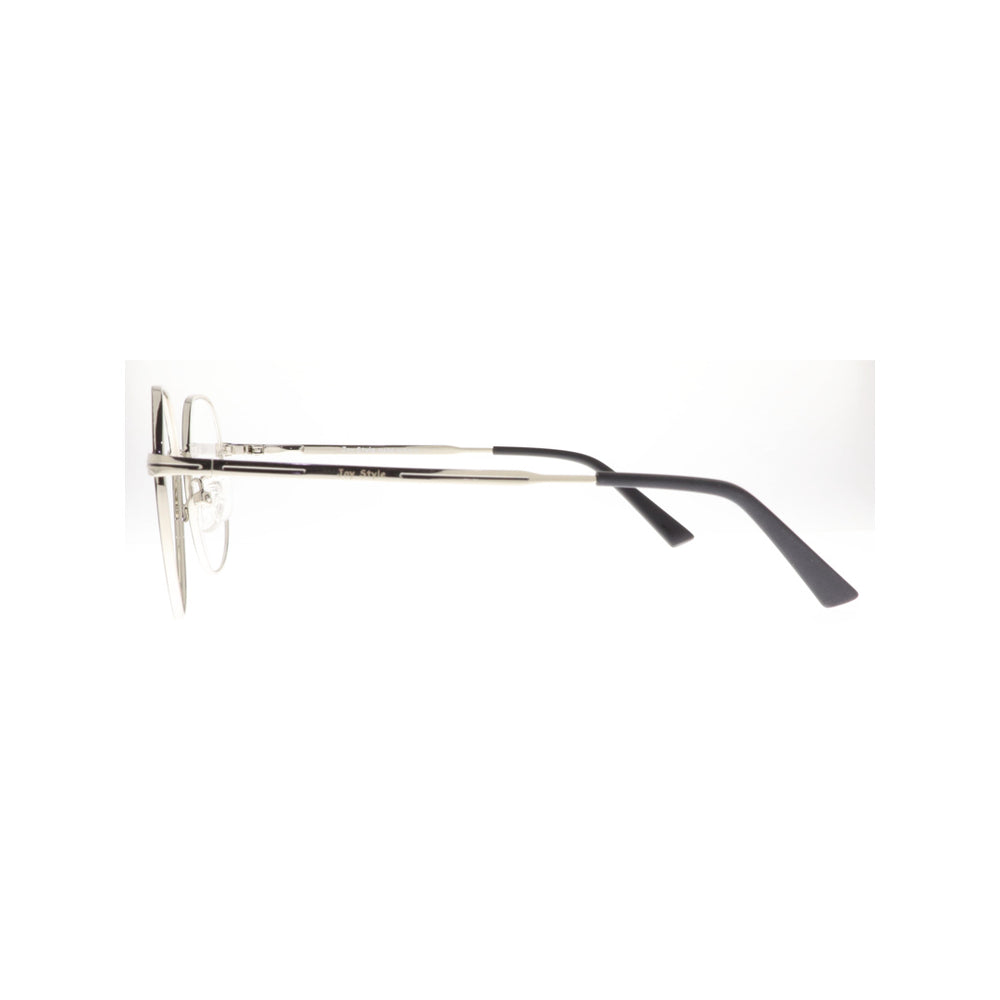 Joy Style For Unisex Metal Eyeglasses Round Shape Size 52 5406c4 Black Silver