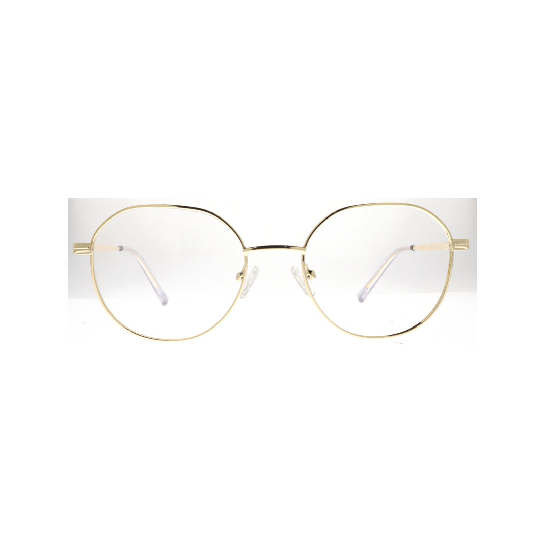Joy Style For Unisex Metal Eyeglasses Round Shape Size 52 5406c5 Gold