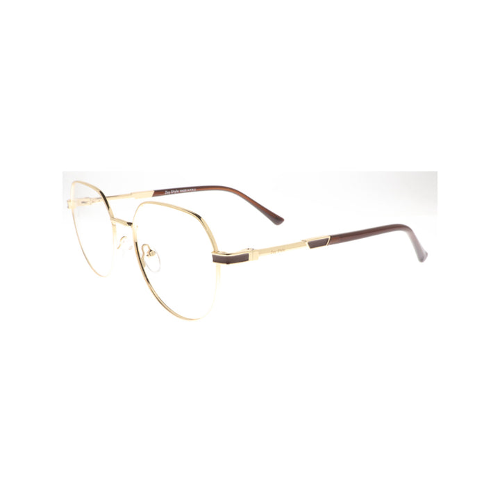 Joy Style For Unisex Metal Eyeglasses Round Shape Size 52 8875c1 Gold.