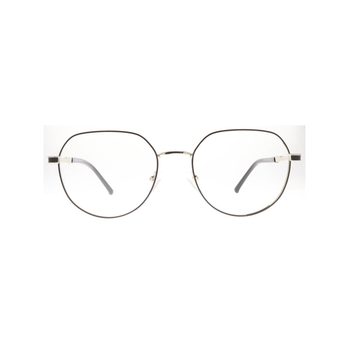 Joy Style For Unisex Metal Eyeglasses Round Shape Size 52 8875c2 Black Silver