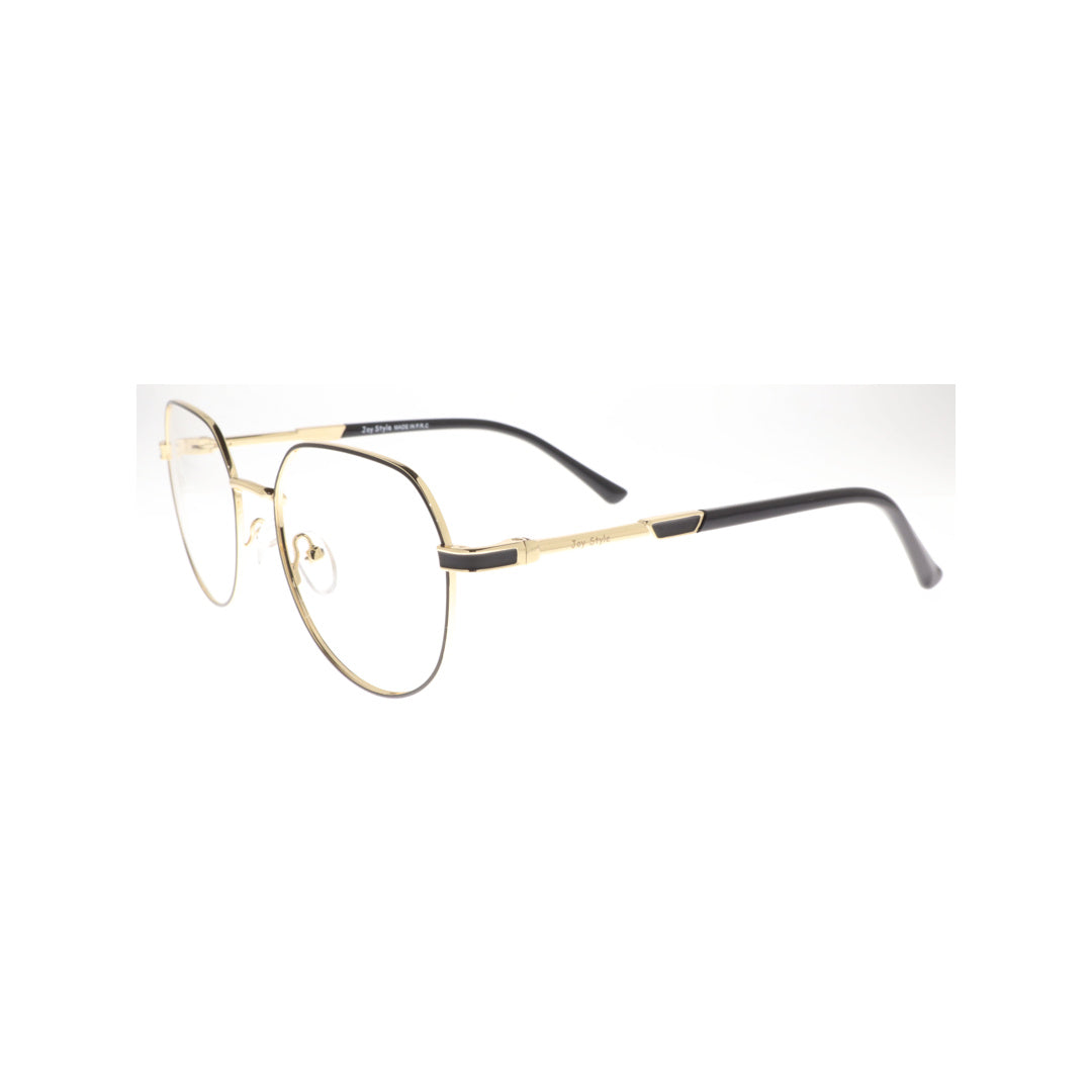 Joy Style For Unisex Metal Eyeglasses Round Shape Size 52 8875c6 Black Gold
