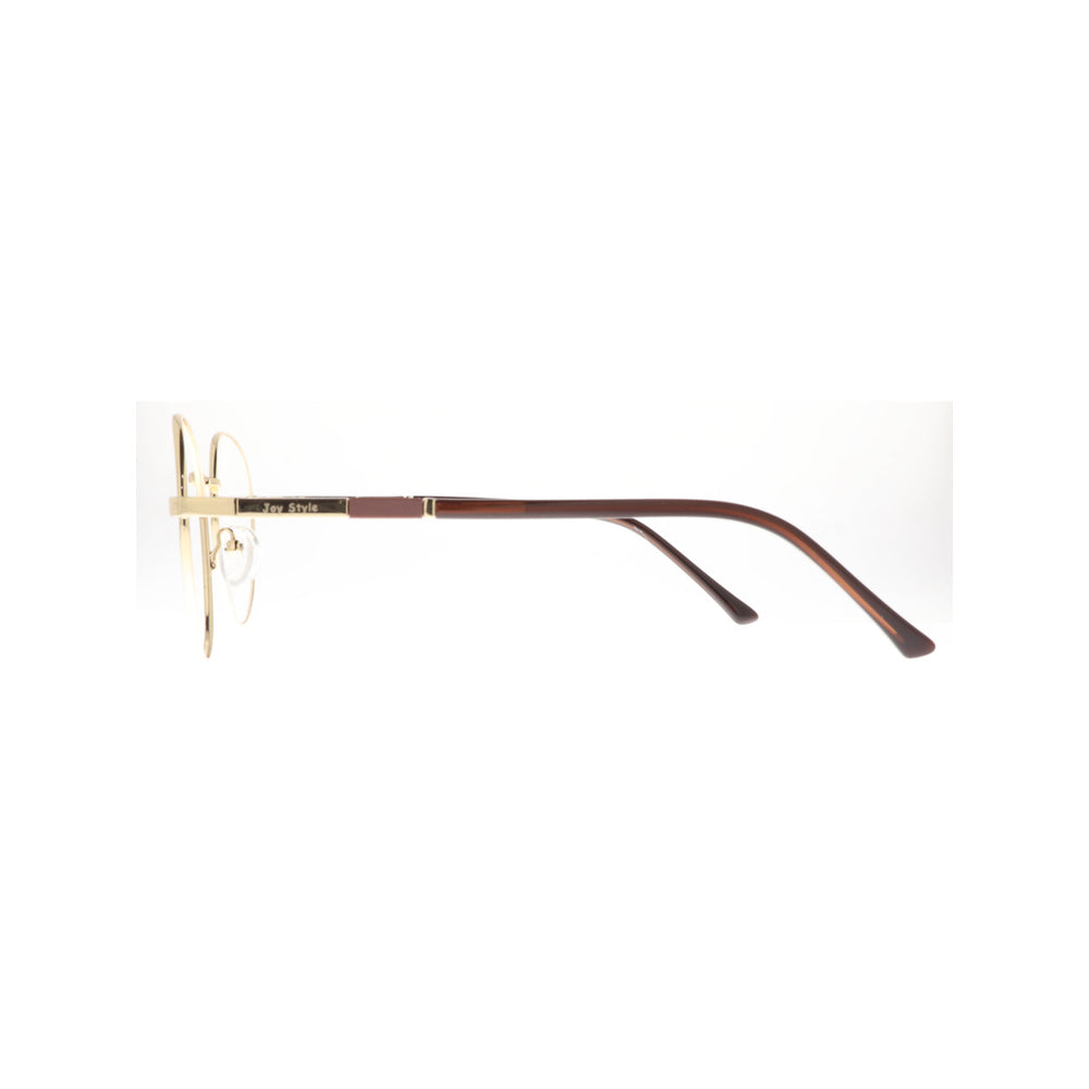Joy Style For Unisex Metal Eyeglasses Round Shape Size 53 8855c1 Gold