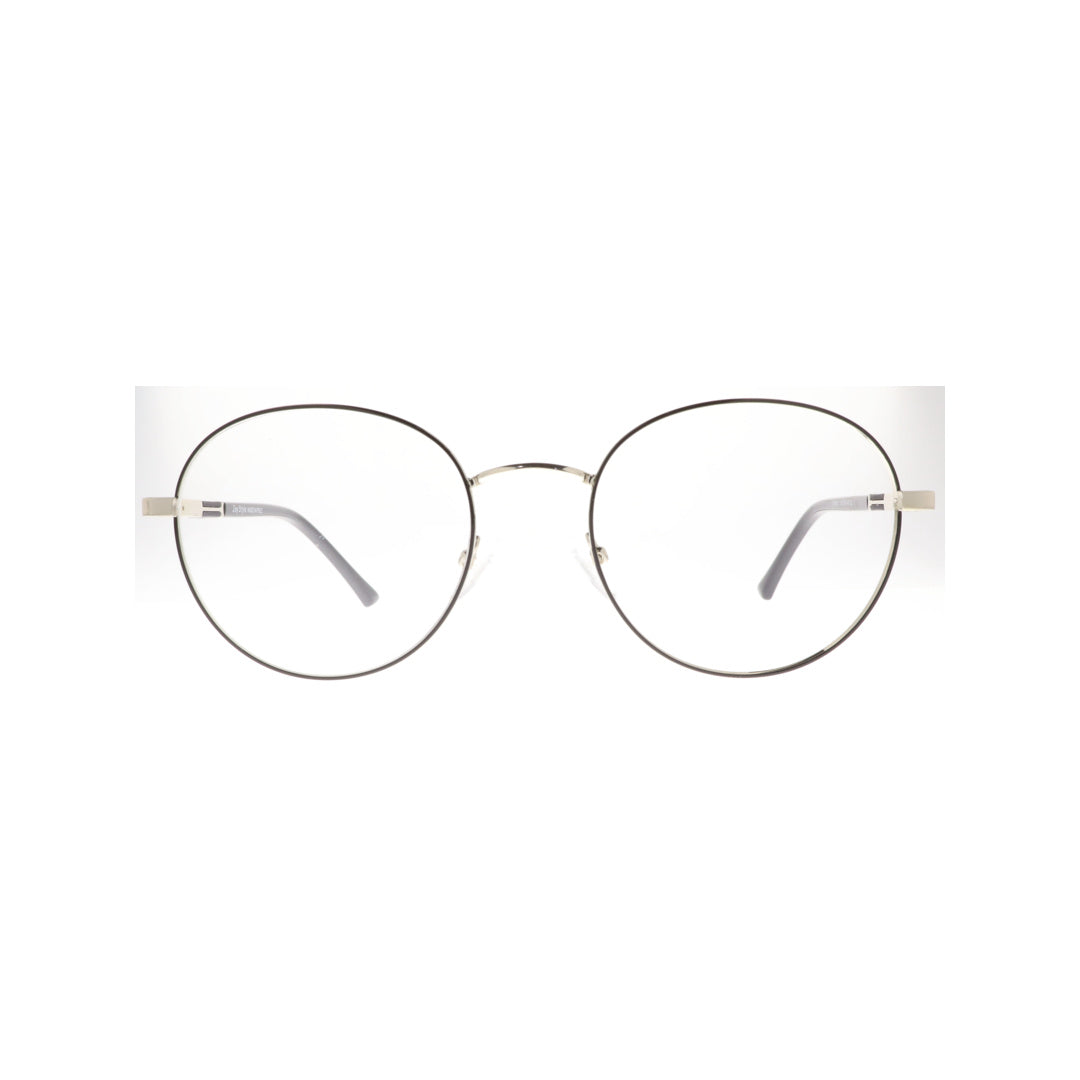 Joy Style For Unisex Metal Eyeglasses Round Shape Size 53 8855c2 Black Silver