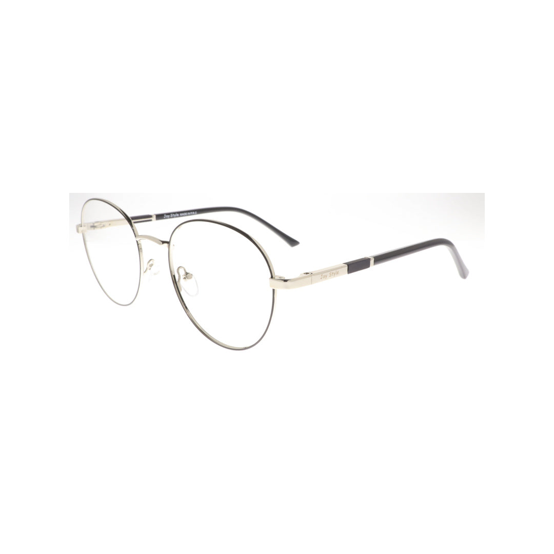 Joy Style For Unisex Metal Eyeglasses Round Shape Size 53 8855c2 Black Silver