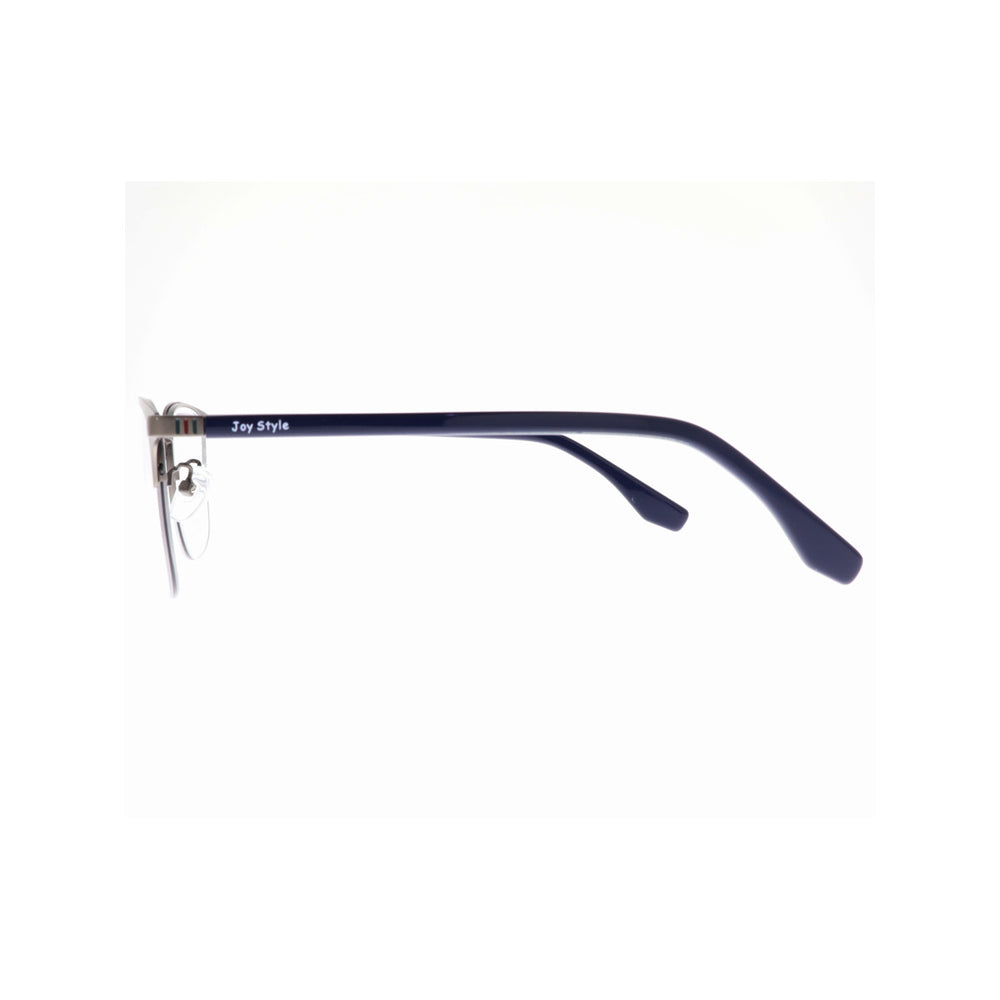 Joy Style For Unisex Metal Eyeglasses Semi-Rimless Square Shape Size 50 8208c2 Gunmetal