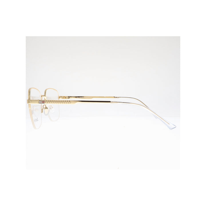 Joy Style For Unisex Metal Eyeglasses Semi-Rimless Square Shape Size 52 Ch8839c1 Gold