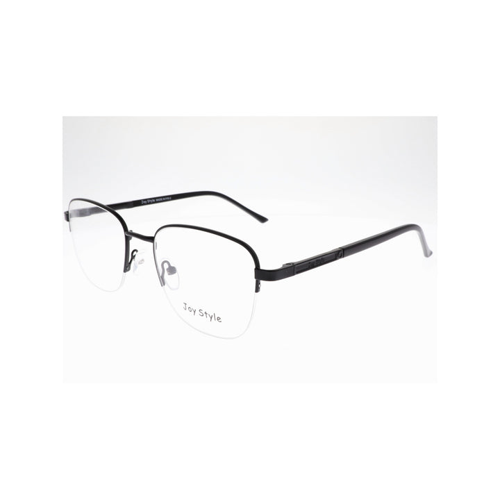 Joy Style For Unisex Metal Eyeglasses Semi-Rimless Square Shape Size 52 Ch8854c5 Matte Black