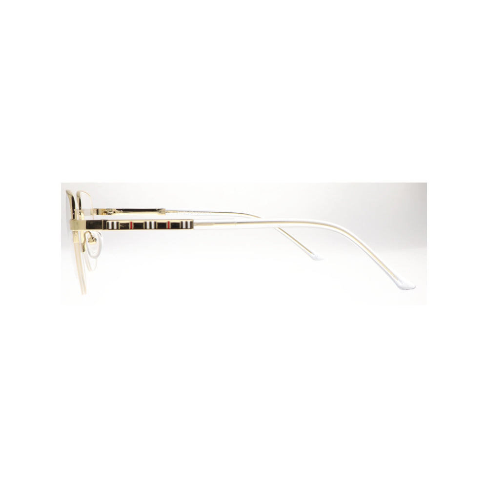 Joy Style For Unisex Metal Eyeglasses Semi-Rimless Square Shape Size 53 8862c1 Gold