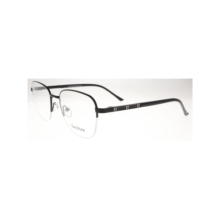 Joy Style For Unisex Metal Eyeglasses Semi-Rimless Square Shape Size 53 8862c5 Black