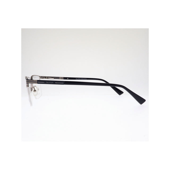 Joy Style For Unisex Metal Eyeglasses Semi-Rimless Square Shape Size 54 Old1081mc4 Matte Blue