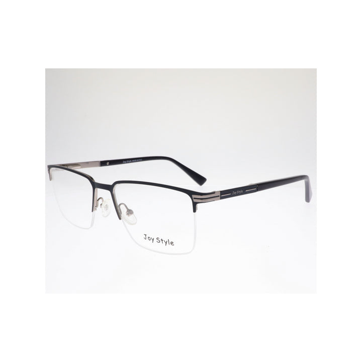 Joy Style For Unisex Metal Eyeglasses Semi-Rimless Square Shape Size 54 Old1081mc4 Matte Blue