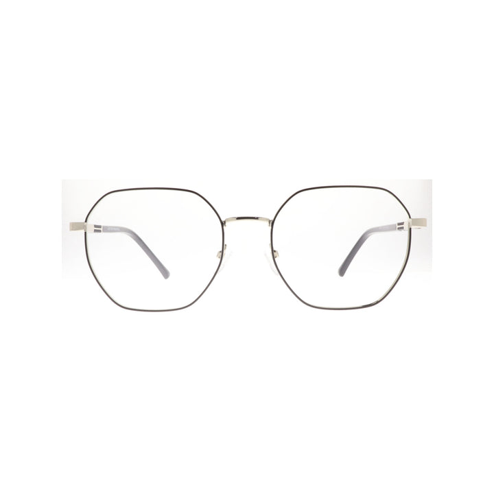 Joy Style For Unisex Metal Eyeglasses Soft Square Size 52 8856c2 Black Silver