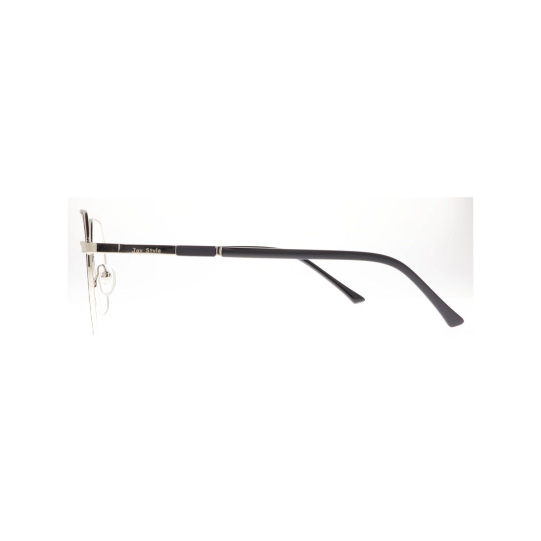 Joy Style For Unisex Metal Eyeglasses Soft Square Size 52 8856c2 Black Silver