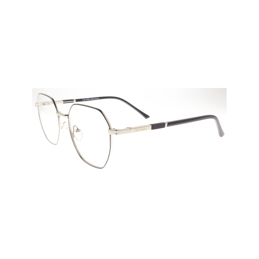 Joy Style For Unisex Metal Eyeglasses Soft Square Size 52 8856c2 Black Silver