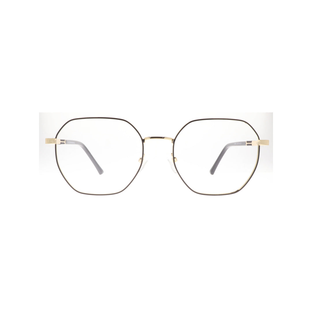 Joy Style For Unisex Metal Eyeglasses Soft Square Size 52 8856c6 Black Gold