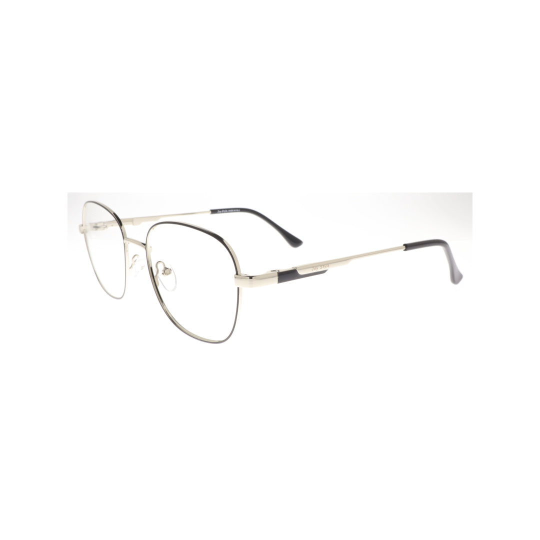 Joy Style For Unisex Metal Eyeglasses Soft Square Size 52 8877c2 Silver