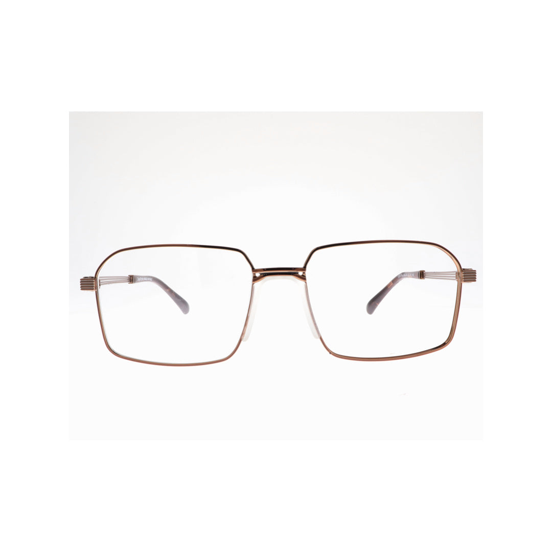 Joy Style For Unisex Metal Eyeglasses Square Shape 52 120379jc4 Brown