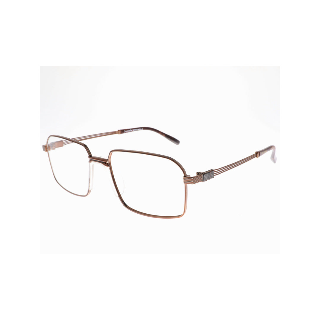 Joy Style For Unisex Metal Eyeglasses Square Shape 52 120379jc4 Brown