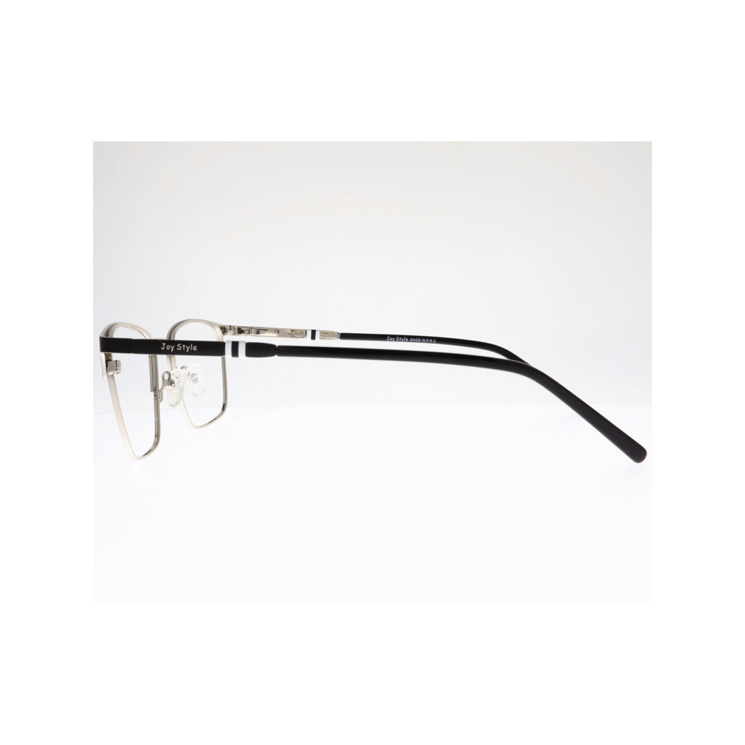 Joy Style For Unisex Metal Eyeglasses Square Shape 52 Old587mc2 Black Silver