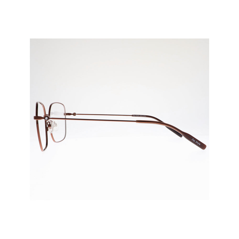 Joy Style For Unisex Metal Eyeglasses Square Shape 53 0834c3 Brown