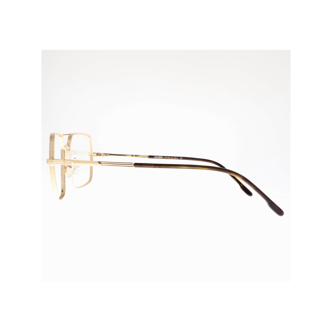 Joy Style For Unisex Metal Eyeglasses Square Shape 53 2501c2 Gold