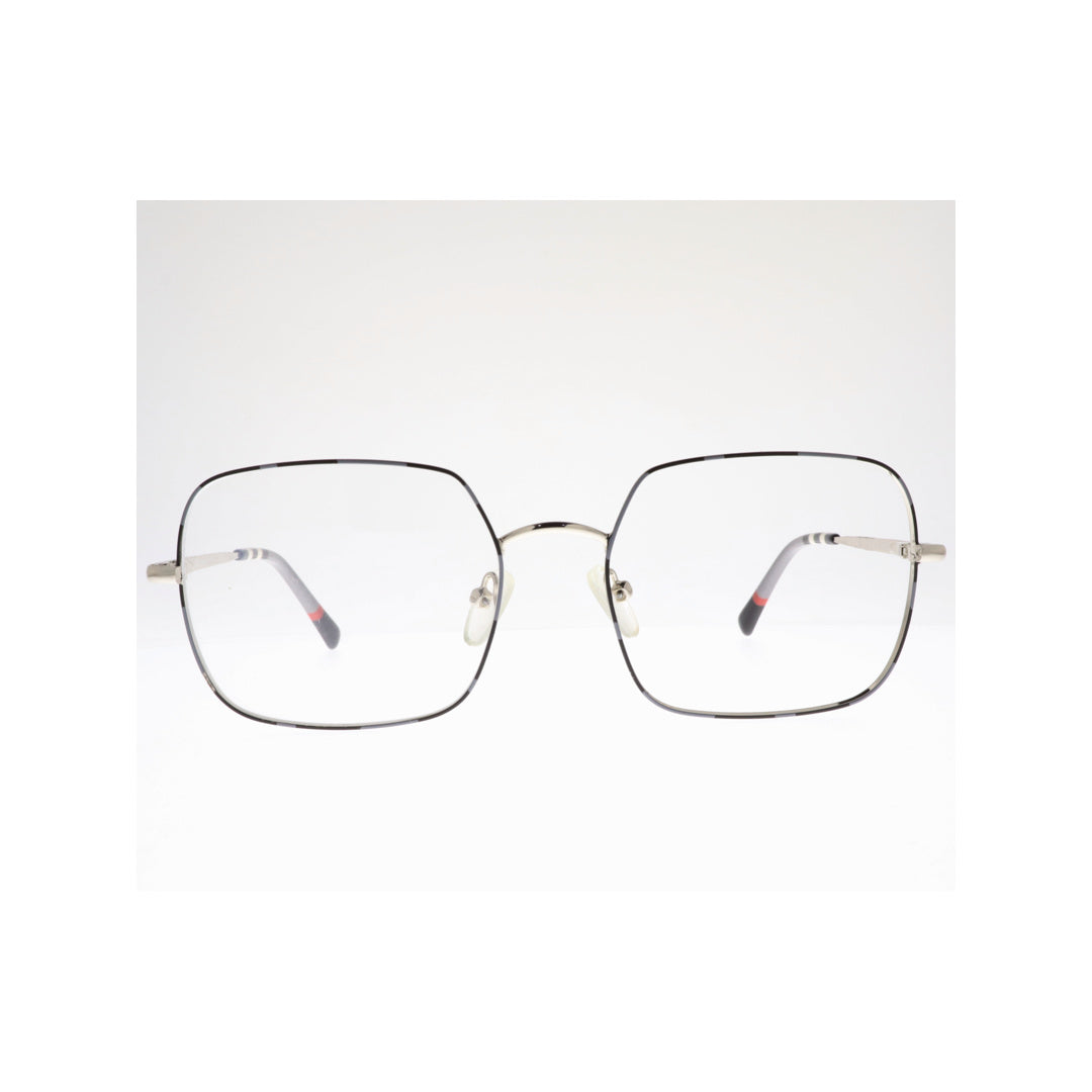 Joy Style For Unisex Metal Eyeglasses Square Shape 54 1261c2 Black Grey