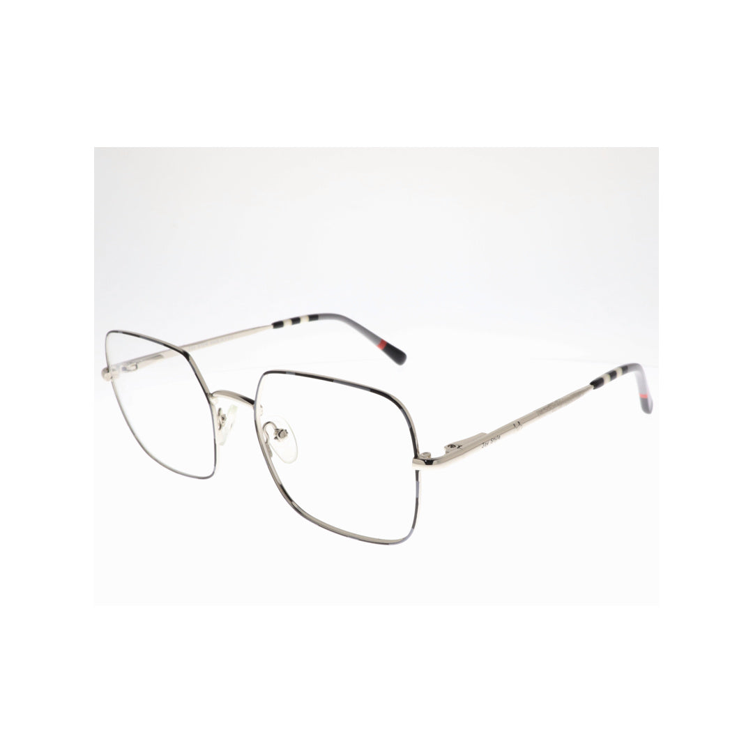Joy Style For Unisex Metal Eyeglasses Square Shape 54 1261c2 Black Grey