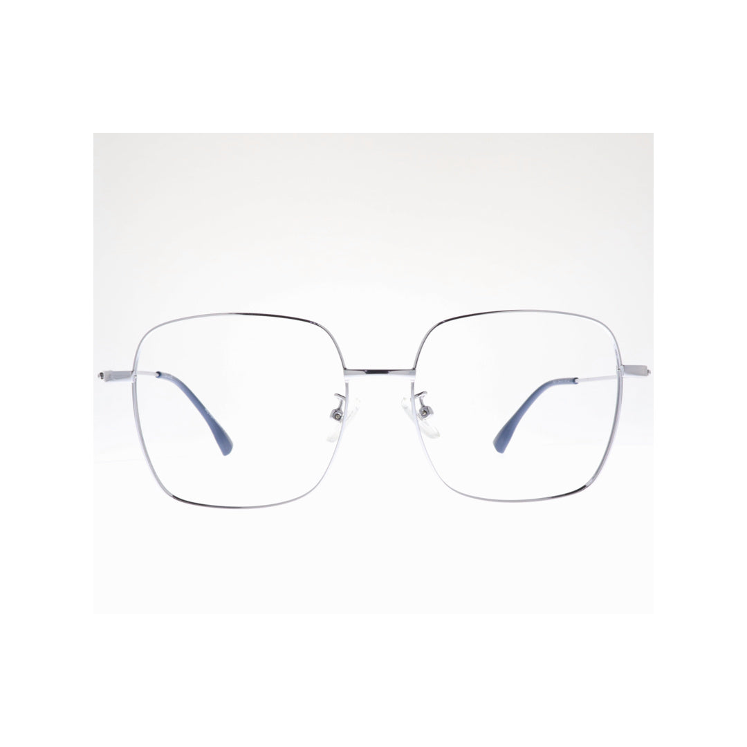 Joy Style For Unisex Metal Eyeglasses Square Shape 54 25011c2 Silver