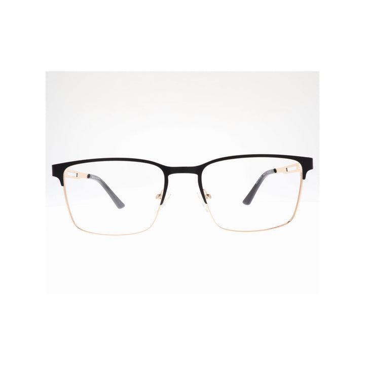 Joy Style For Unisex Metal Eyeglasses Square Shape 54 Old1167mc2 Black Gold