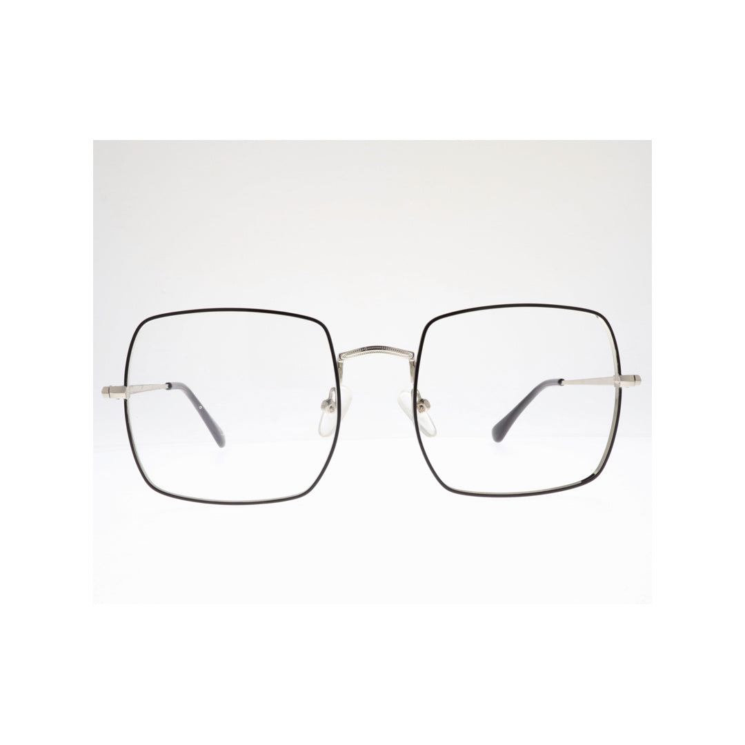 Joy Style For Unisex Metal Eyeglasses Square Shape 54 Rb1971c6 Black Silver