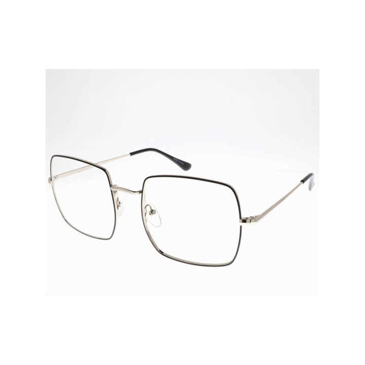 Joy Style For Unisex Metal Eyeglasses Square Shape 54 Rb1971c6 Black Silver