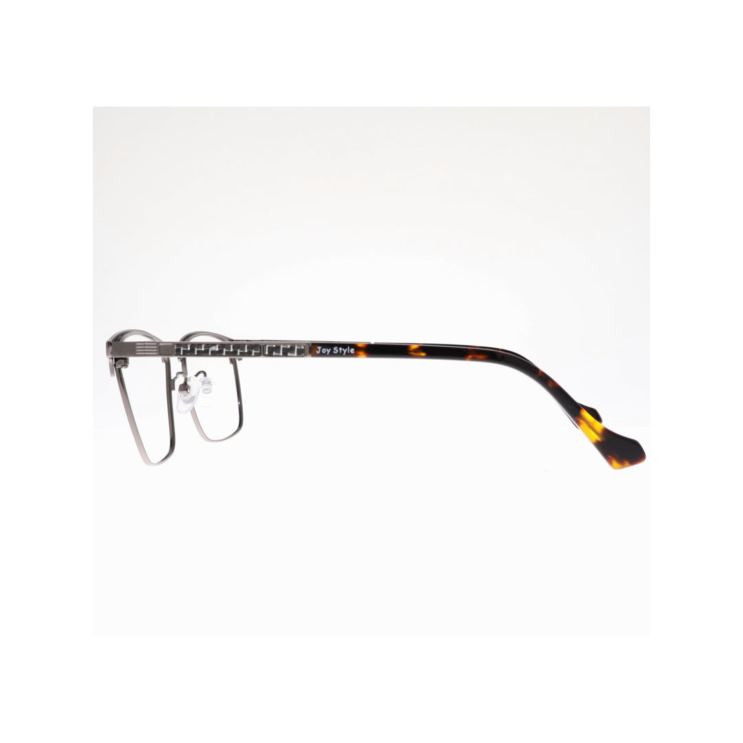 Joy Style For Unisex Metal Eyeglasses Square Shape Size 53 8201c2 Gunmetal